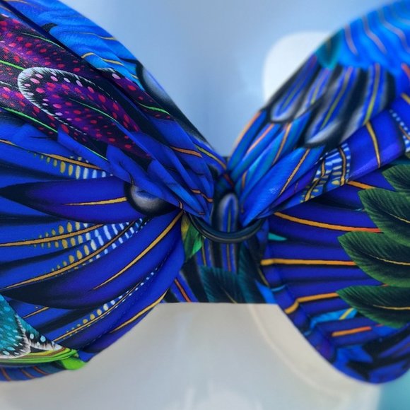 ‼️SALE ‼️ New Anita Rosa Faia Hermine Blue Bikini Set Size 12 / 38D - Picture 10 of 13